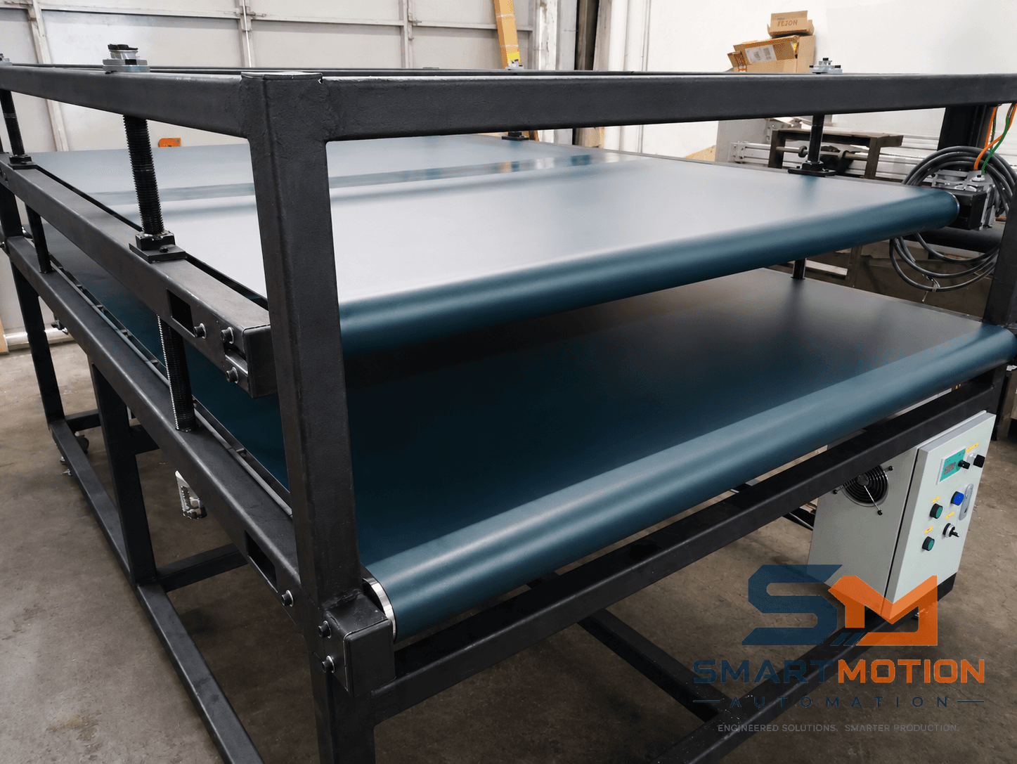 Dual-Belt Pressing and Cooling Conveyor System