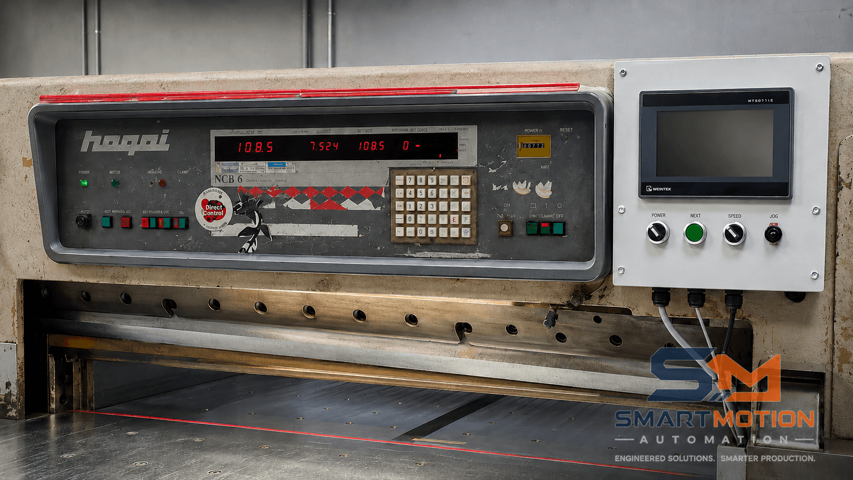 Guillotine Cutter HMI and Servo Retrofit