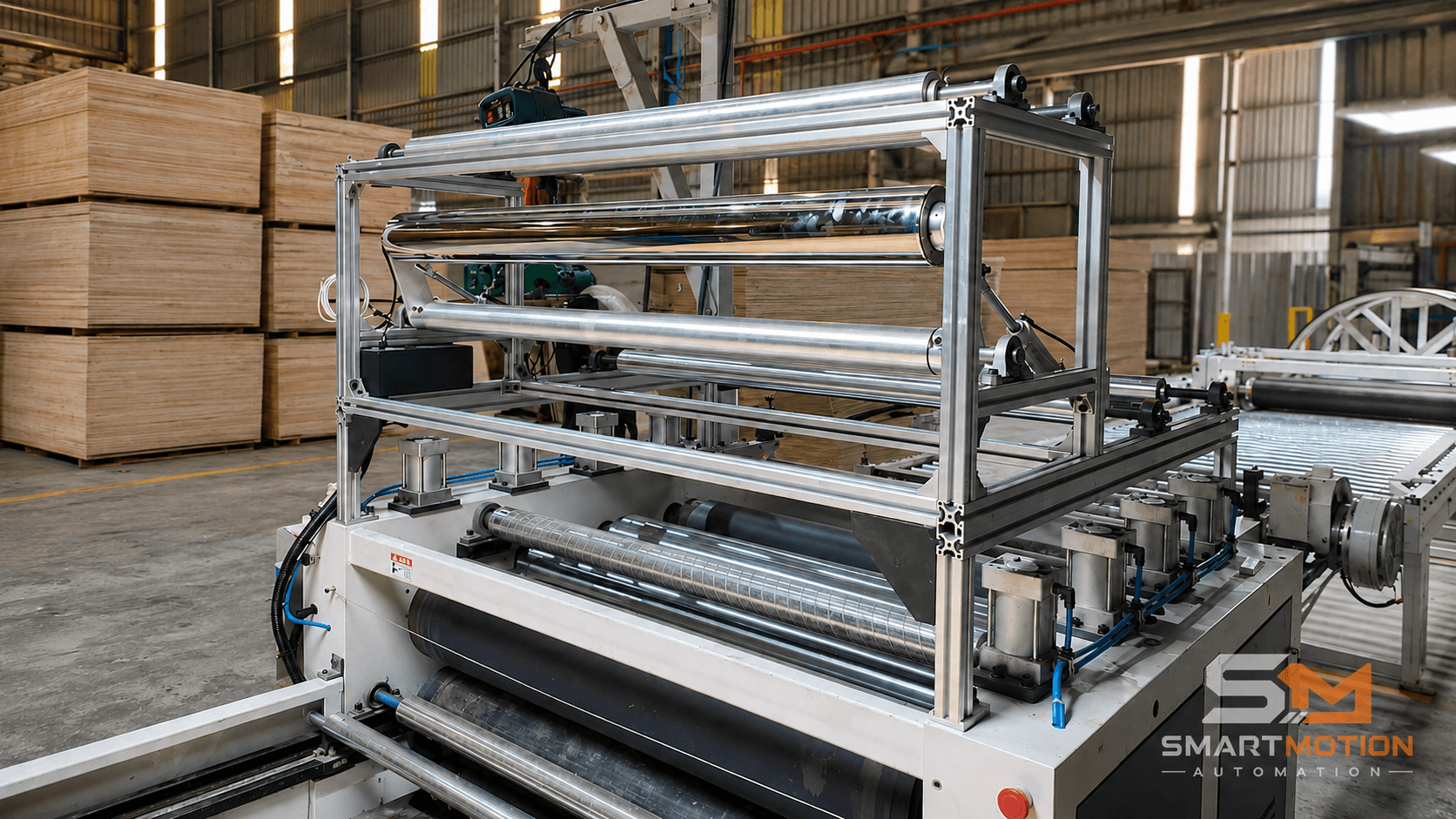 Heated Roller System for Board Laminate Machine