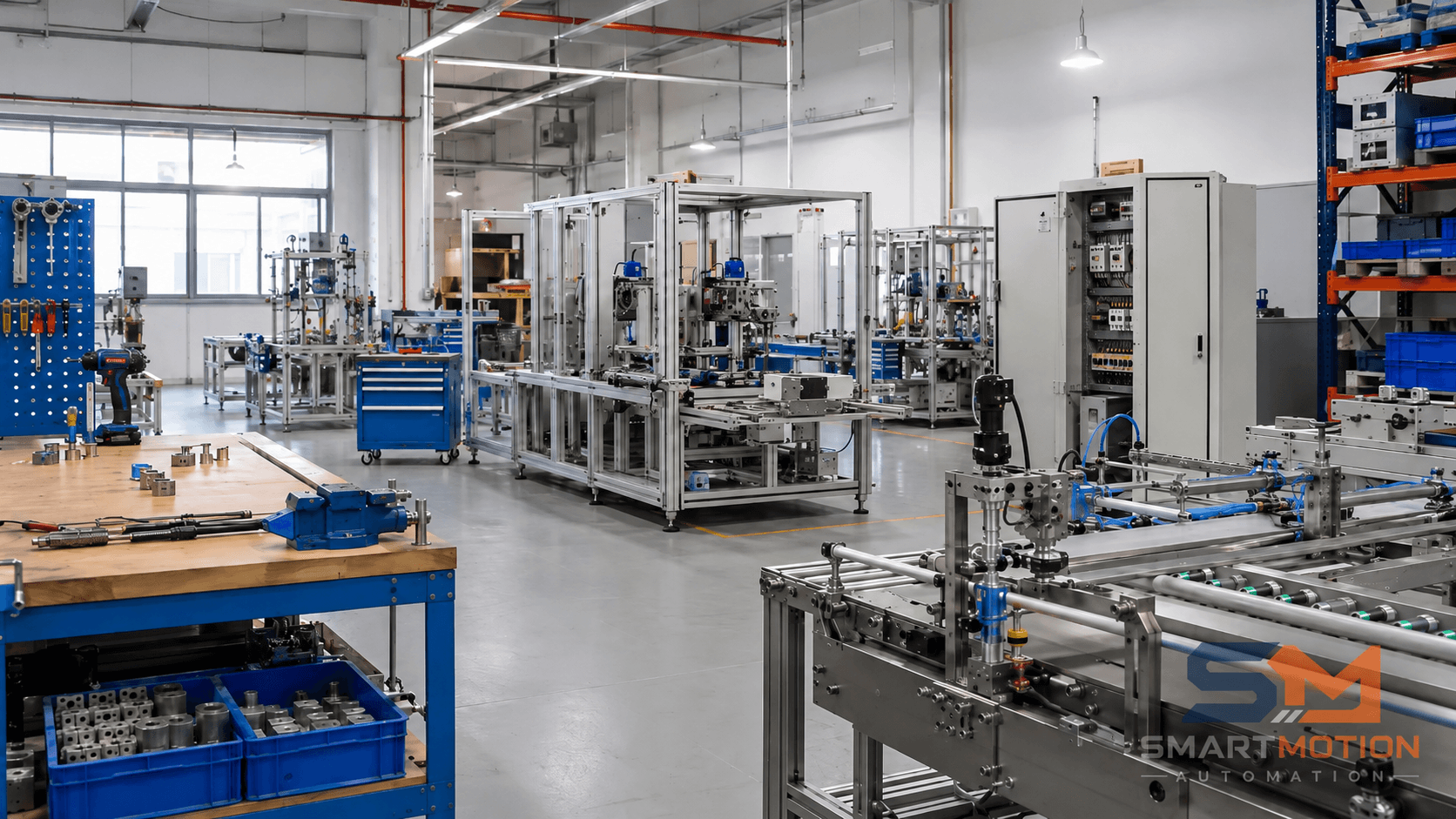 The Smartmotion Automation workshop floor